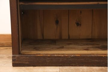 ローボードの見た目を変えずに綺麗にリペア!クリアワックス仕上げ。(テレビ台、テレビボード、収納棚)