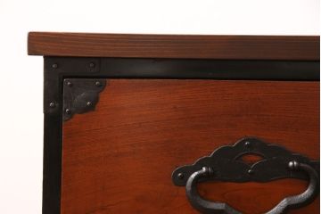 明治期の時代箪笥をリペア&カスタム!天板を取り付け、現状に近しい色味に着色し仕上げ。(和箪笥、和たんす、収納棚、戸棚、ローボード、テレビ台)