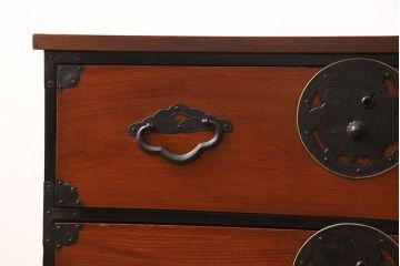 明治期の時代箪笥をリペア&カスタム!天板を取り付け、現状に近しい色味に着色し仕上げ。(和箪笥、和たんす、収納棚、戸棚、ローボード、テレビ台)