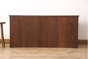 明治期の時代箪笥をリペア&カスタム!天板を取り付け、現状に近しい色味に着色し仕上げ。(和箪笥、和たんす、収納棚、戸棚、ローボード、テレビ台)