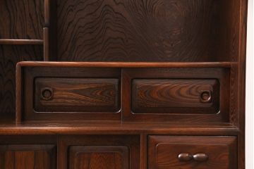 茶箪笥をリペア&カスタム!指定の棚板を取り外し、穴開け加工。蜜蝋ワックス仕上げ。(飾り棚、収納棚、戸棚)
