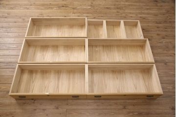 総桐箪笥の見た目を変えずに綺麗にリペア!木地色仕上げ。(桐たんす、和タンス、洋服タンス、衣装箪笥)