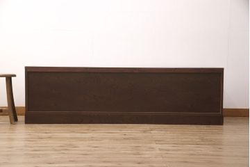 民芸箪笥をリペア&カスタム!3段から2段へ段数を変更しローボードにリメイク。天板を新たに製作。1トーン落ち着いた色味に着色し仕上げ。(トーチェスト、テレビ台、テレビボード、引き出し)