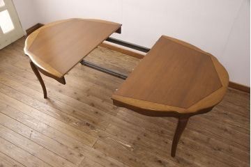 DREXEL HERITAGEのダイニングテーブルをリペア&カスタム!脚をカットし、ご希望の高さにリサイズ。現状の色味に合わせて仕上げ。(エクステンションテーブル、4人掛け、6人掛け、食卓)