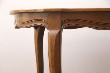 DREXEL HERITAGEのダイニングテーブルをリペア&カスタム!脚をカットし、ご希望の高さにリサイズ。現状の色味に合わせて仕上げ。(エクステンションテーブル、4人掛け、6人掛け、食卓)