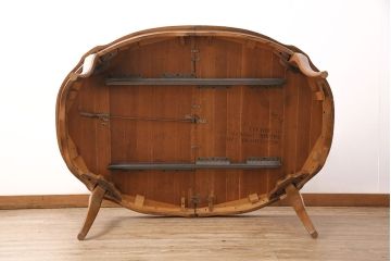 DREXEL HERITAGEのダイニングテーブルをリペア&カスタム!脚をカットし、ご希望の高さにリサイズ。現状の色味に合わせて仕上げ。(エクステンションテーブル、4人掛け、6人掛け、食卓)