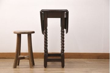 イギリスアンティークのバタフライテーブルをリペア&カスタム!脚をカットし、ご希望の高さにリサイズ。(エクステンションテーブル、ダイニングテーブル)