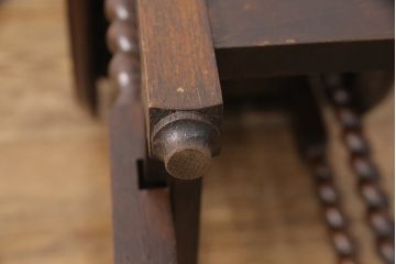 イギリスアンティークのバタフライテーブルをリペア&カスタム!脚をカットし、ご希望の高さにリサイズ。(エクステンションテーブル、ダイニングテーブル)