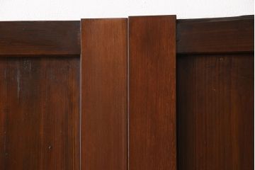 帯戸4枚をリペア&カスタム!設置場所に合わせて幅をリサイズ。Vレール用戸車加工。(引き戸、板戸、建具)