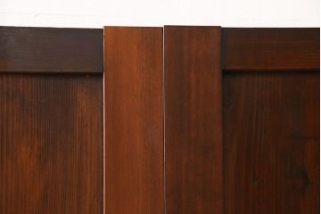 帯戸4枚をリペア&カスタム!設置場所に合わせて幅をリサイズ。Vレール用戸車加工。(引き戸、板戸、建具)