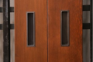 帯戸4枚をリペア&カスタム!設置場所に合わせて幅をリサイズ。Vレール用戸車加工。(引き戸、板戸、建具)