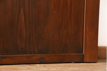 帯戸4枚をリペア&カスタム!設置場所に合わせて幅をリサイズ。Vレール用戸車加工。(引き戸、板戸、建具)