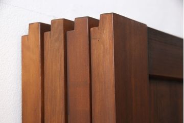 帯戸4枚をリペア&カスタム!設置場所に合わせて幅をリサイズ。Vレール用戸車加工。(引き戸、板戸、建具)