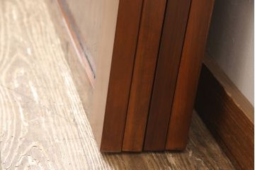 帯戸4枚をリペア&カスタム!設置場所に合わせて幅をリサイズ。Vレール用戸車加工。(引き戸、板戸、建具)