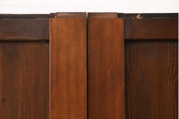 帯戸4枚をリペア&カスタム!設置場所に合わせて幅をリサイズ。Vレール用戸車加工。(引き戸、板戸、建具)