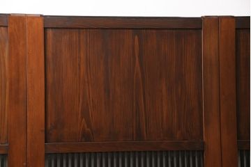 帯戸4枚をリペア&カスタム!設置場所に合わせて幅をリサイズ。Vレール用戸車加工。(引き戸、板戸、建具)