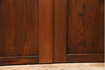 帯戸4枚をリペア&カスタム!設置場所に合わせて幅をリサイズ。Vレール用戸車加工。(引き戸、板戸、建具)