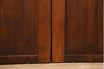 帯戸4枚をリペア&カスタム!設置場所に合わせて幅をリサイズ。Vレール用戸車加工。(引き戸、板戸、建具)