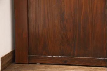 帯戸4枚をリペア&カスタム!設置場所に合わせて幅をリサイズ。Vレール用戸車加工。(引き戸、板戸、建具)