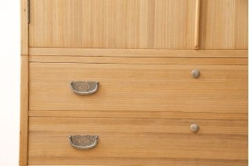 加茂総桐箪笥の見た目を変えずに綺麗にリペア!木地色仕上げ。(桐たんす、和タンス、衣装箪笥、着物箪笥、整理箪笥)