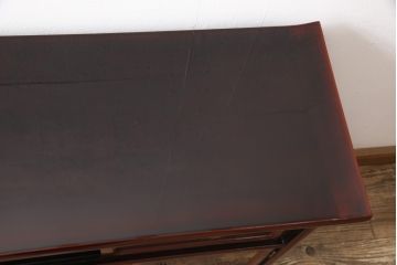 小箪笥をリペア&カスタム!木製脚を取り付け、背面に配線用穴あけ加工。(和タンス、収納棚、戸棚、サイドボード、引き出し4杯)