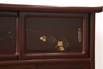 小箪笥をリペア&カスタム!木製脚を取り付け、背面に配線用穴あけ加工。(和タンス、収納棚、戸棚、サイドボード、引き出し4杯)