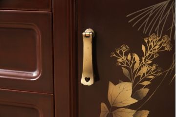 小箪笥をリペア&カスタム!木製脚を取り付け、背面に配線用穴あけ加工。(和タンス、収納棚、戸棚、サイドボード、引き出し4杯)