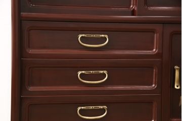 小箪笥をリペア&カスタム!木製脚を取り付け、背面に配線用穴あけ加工。(和タンス、収納棚、戸棚、サイドボード、引き出し4杯)