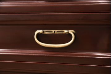 小箪笥をリペア&カスタム!木製脚を取り付け、背面に配線用穴あけ加工。(和タンス、収納棚、戸棚、サイドボード、引き出し4杯)