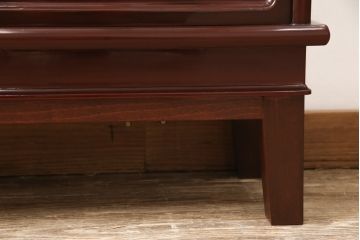 小箪笥をリペア&カスタム!木製脚を取り付け、背面に配線用穴あけ加工。(和タンス、収納棚、戸棚、サイドボード、引き出し4杯)