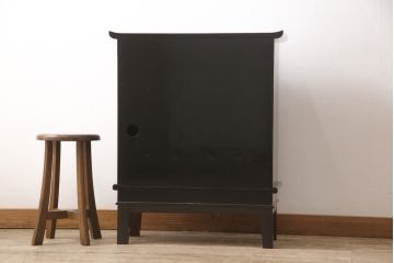 小箪笥をリペア&カスタム!木製脚を取り付け、背面に配線用穴あけ加工。(和タンス、収納棚、戸棚、サイドボード、引き出し4杯)