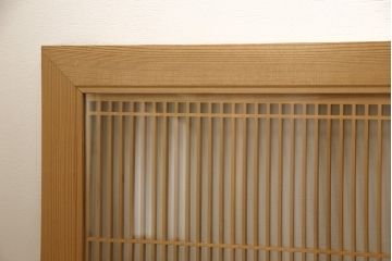 ヴィンテージの欄間2枚をリペア&カスタム!片側ガラスを両面ガラス仕様に加工。クリアワックス仕上げ。(明かり取り、明り取り、らんま、ヴィンテージ)