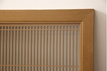 ヴィンテージの欄間2枚をリペア&カスタム!片側ガラスを両面ガラス仕様に加工。クリアワックス仕上げ。(明かり取り、明り取り、らんま、ヴィンテージ)