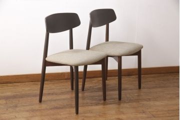 北欧ヴィンテージのダイニングチェア2脚の見た目を変えずに綺麗にリペア!(椅子、イス、ビンテージ)