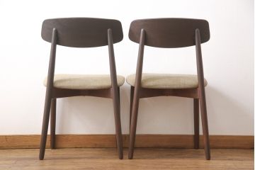 北欧ヴィンテージのダイニングチェア2脚の見た目を変えずに綺麗にリペア!(椅子、イス、ビンテージ)