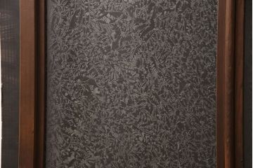 アンティークのガラス戸2枚をリペア&カスタム!高さと幅をリサイズし、引き手と戸車を取り付け。(引き戸、建具)