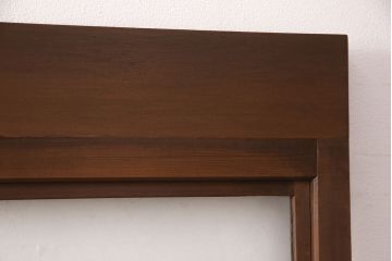 アンティークのガラス戸2枚をリペア&カスタム!高さと幅をリサイズし、引き手と戸車を取り付け。(引き戸、建具)