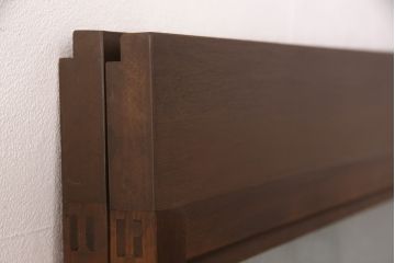 アンティークのガラス戸2枚をリペア&カスタム!高さと幅をリサイズし、引き手と戸車を取り付け。(引き戸、建具)