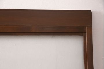 アンティークのガラス戸2枚をリペア&カスタム!高さと幅をリサイズし、引き手と戸車を取り付け。(引き戸、建具)