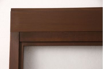 アンティークのガラス戸2枚をリペア&カスタム!高さと幅をリサイズし、引き手と戸車を取り付け。(引き戸、建具)