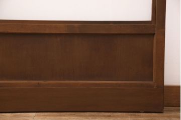 アンティークのガラス戸2枚をリペア&カスタム!高さと幅をリサイズし、引き手と戸車を取り付け。(引き戸、建具)