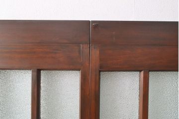 両開き扉をリペア&カスタム!リサイズし、蝶番を取り付け。三方枠を製作。(建具、ガラス扉)