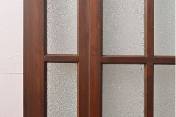 両開き扉をリペア&カスタム!リサイズし、蝶番を取り付け。三方枠を製作。(建具、ガラス扉)