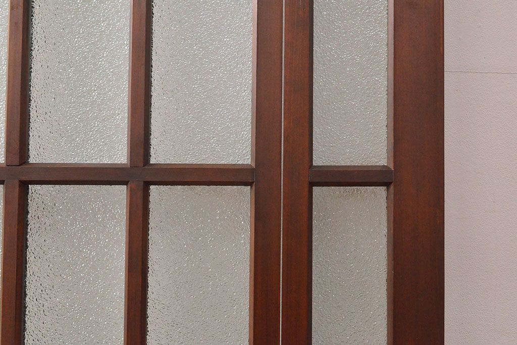 両開き扉をリペア&カスタム!リサイズし、蝶番を取り付け。三方枠を製作。(建具、ガラス扉)