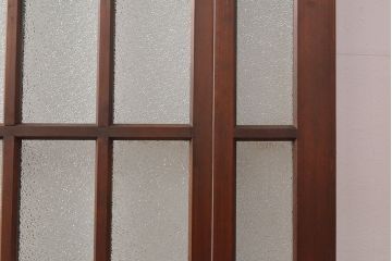 両開き扉をリペア&カスタム!リサイズし、蝶番を取り付け。三方枠を製作。(建具、ガラス扉)