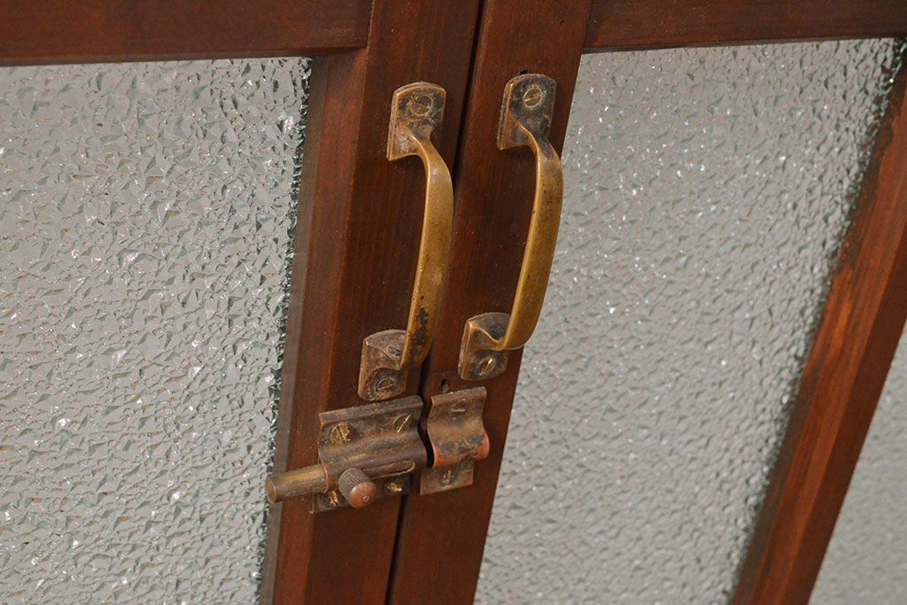 両開き扉をリペア&カスタム!リサイズし、蝶番を取り付け。三方枠を製作。(建具、ガラス扉)