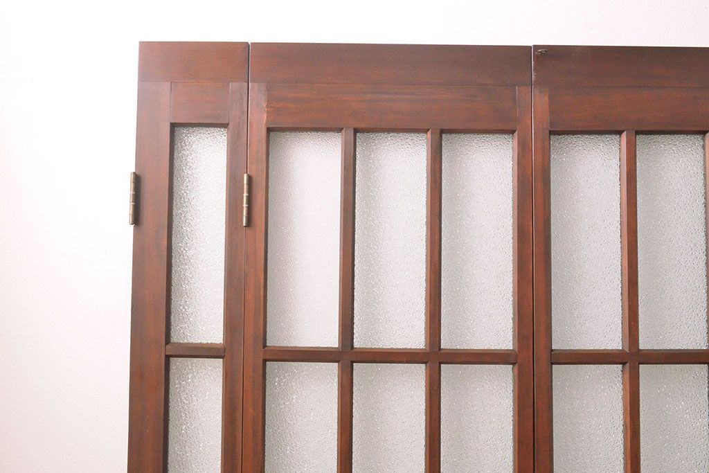 両開き扉をリペア&カスタム!リサイズし、蝶番を取り付け。三方枠を製作。(建具、ガラス扉)