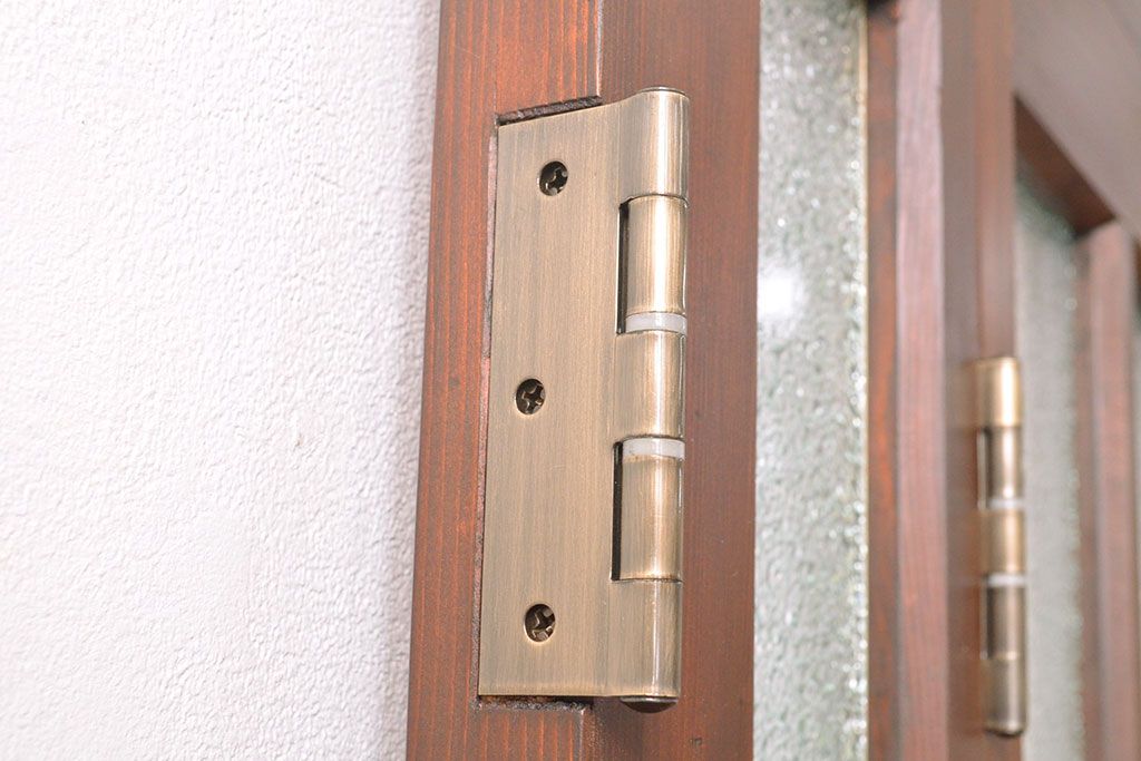 両開き扉をリペア&カスタム!リサイズし、蝶番を取り付け。三方枠を製作。(建具、ガラス扉)