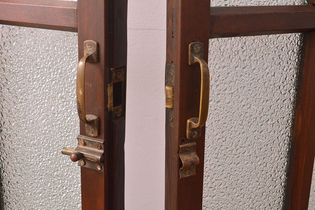 両開き扉をリペア&カスタム!リサイズし、蝶番を取り付け。三方枠を製作。(建具、ガラス扉)