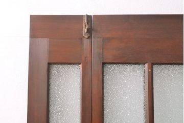 両開き扉をリペア&カスタム!リサイズし、蝶番を取り付け。三方枠を製作。(建具、ガラス扉)